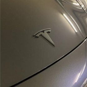 3pcs Matte Black for Tesla Model 3 Y S X Logos Steering Wheel Patch