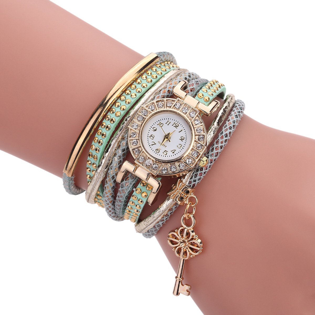 Women's Gold Weave Ribbon Watch