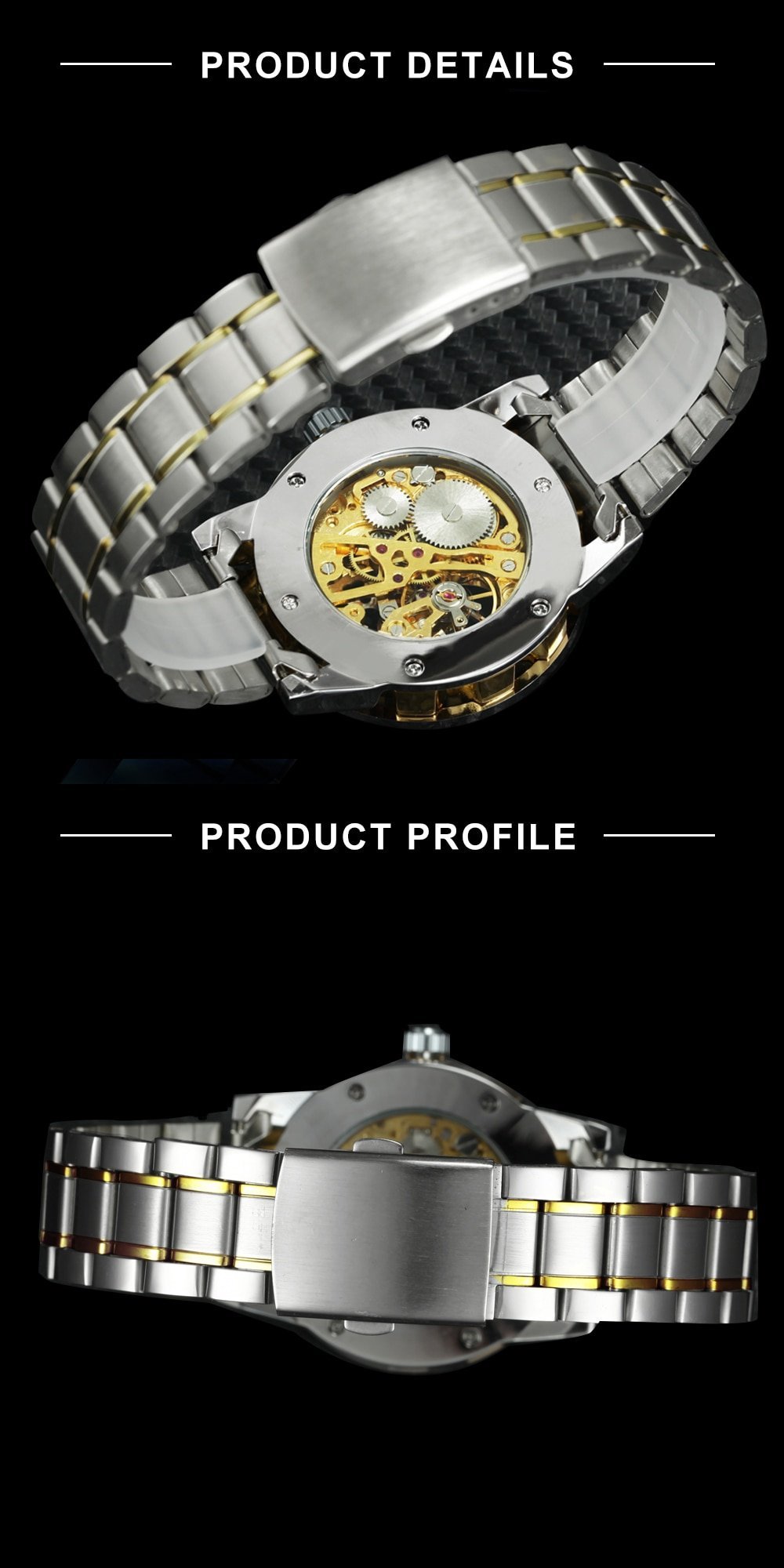 Men's Steampunk Style Mechanical Watch