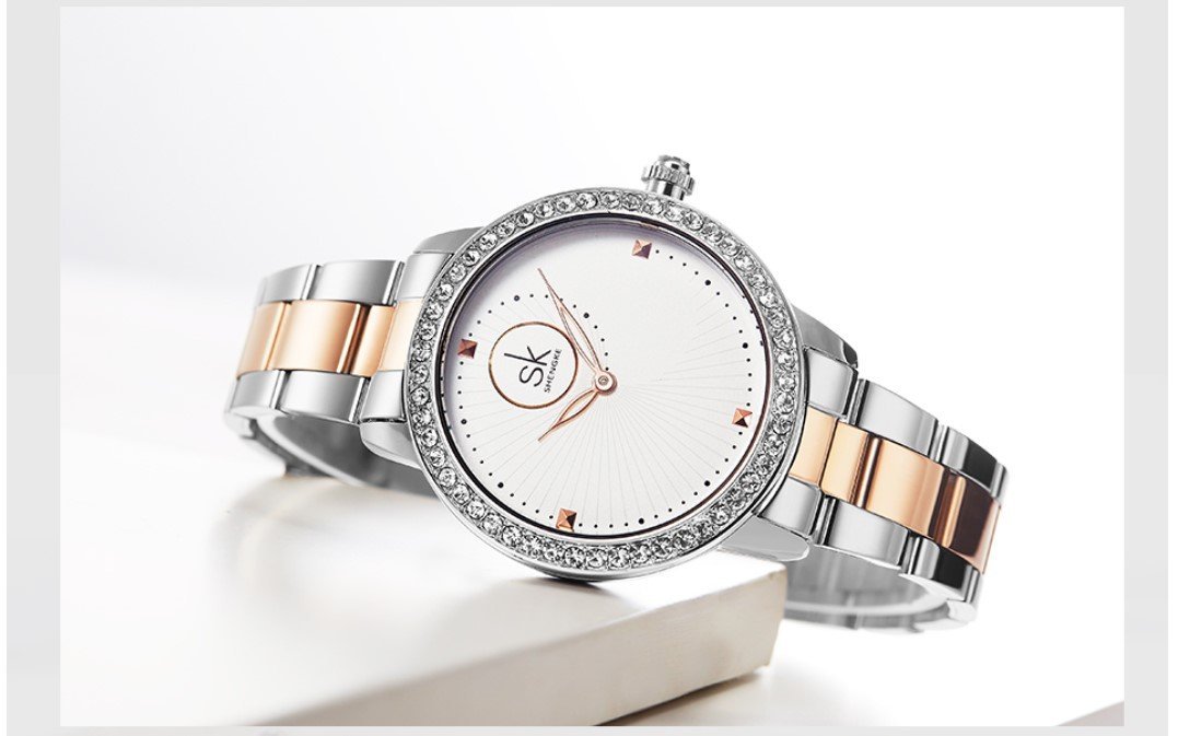 Women's Crystal Dial Quartz Watches