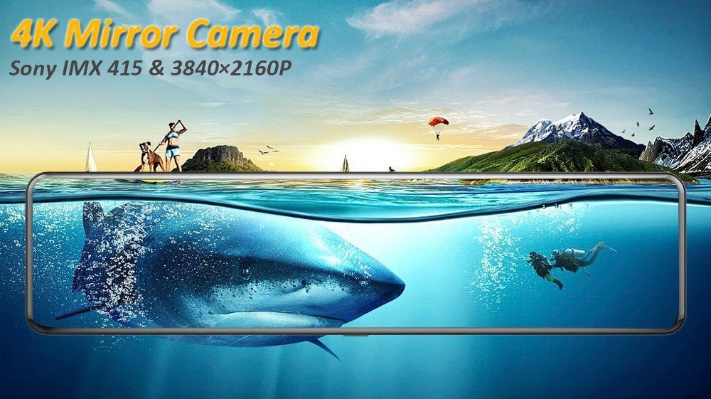 Mirror Design 12 inch Touch Screen 4K Dashcam