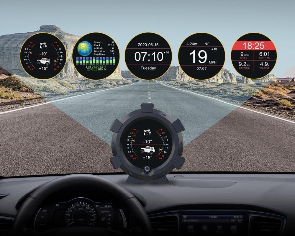 Multifunctional Speed GPS Inclinometer Car Compass