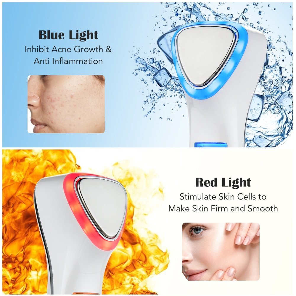 LED Hot and Cold Face Massager