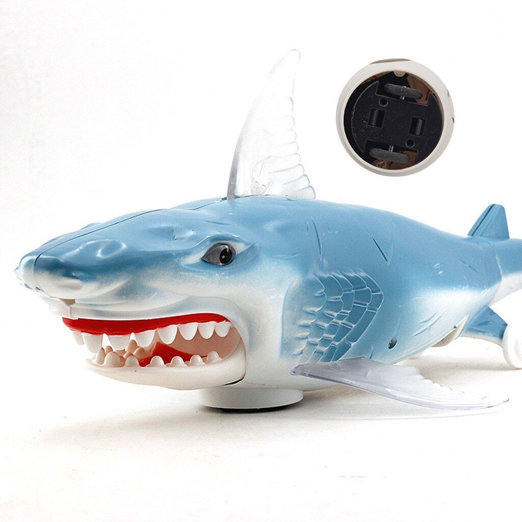 Electric Walking Shark Toy with Lights