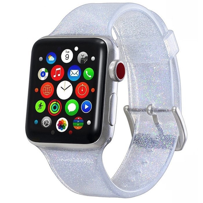 Glitter Silicone Band for Apple Watch