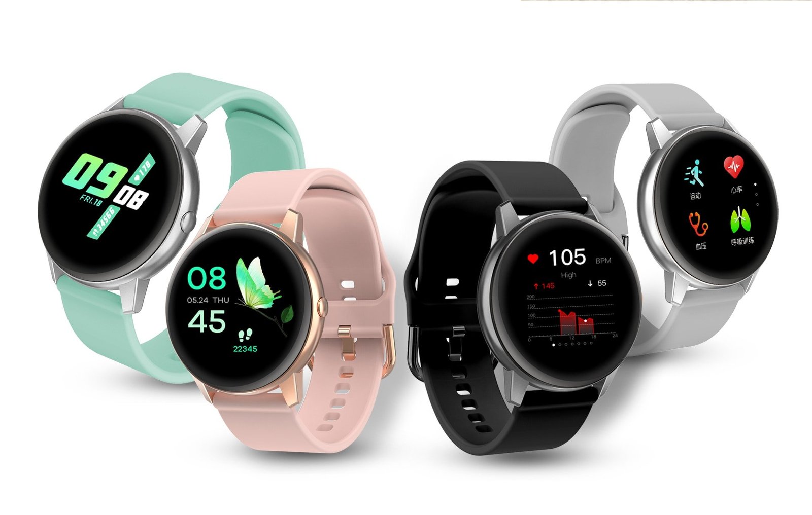 Sport Smart Watch with Blood Pressure Monitor