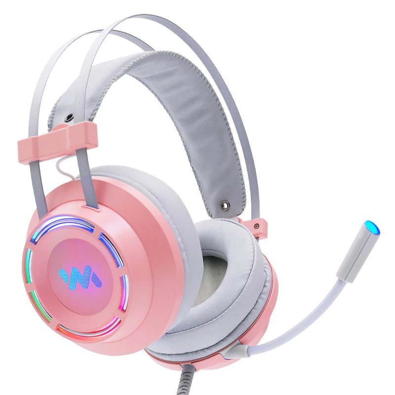 Pink Wired Gaming Headset
