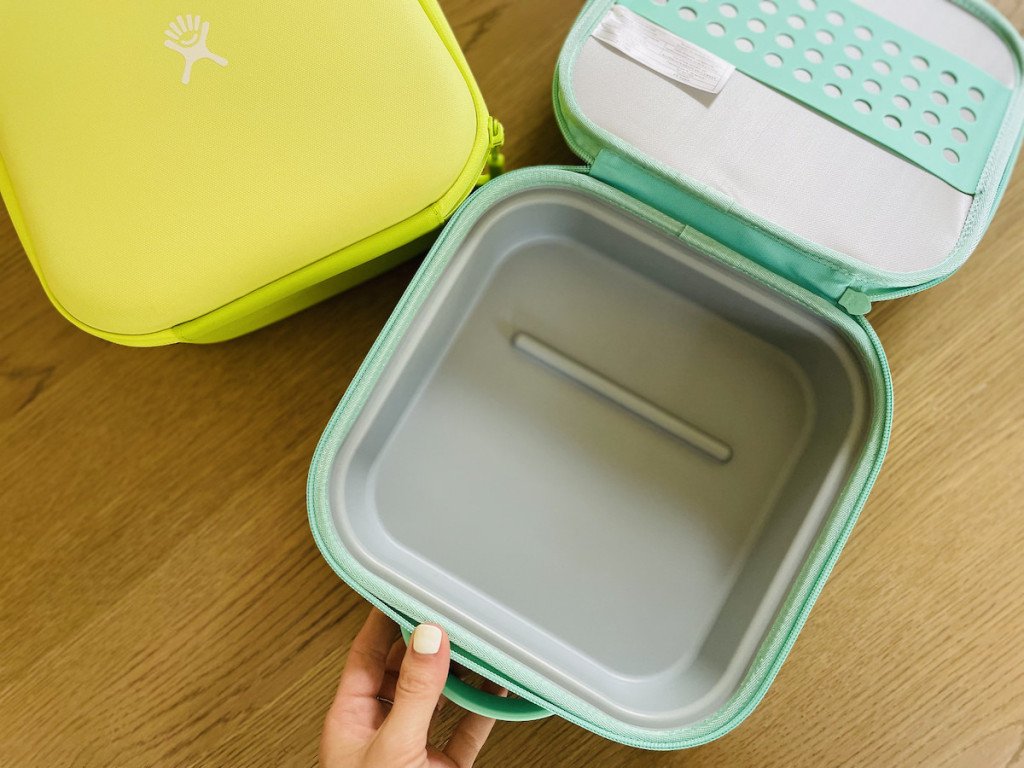 open kids lunchbox with no food inside