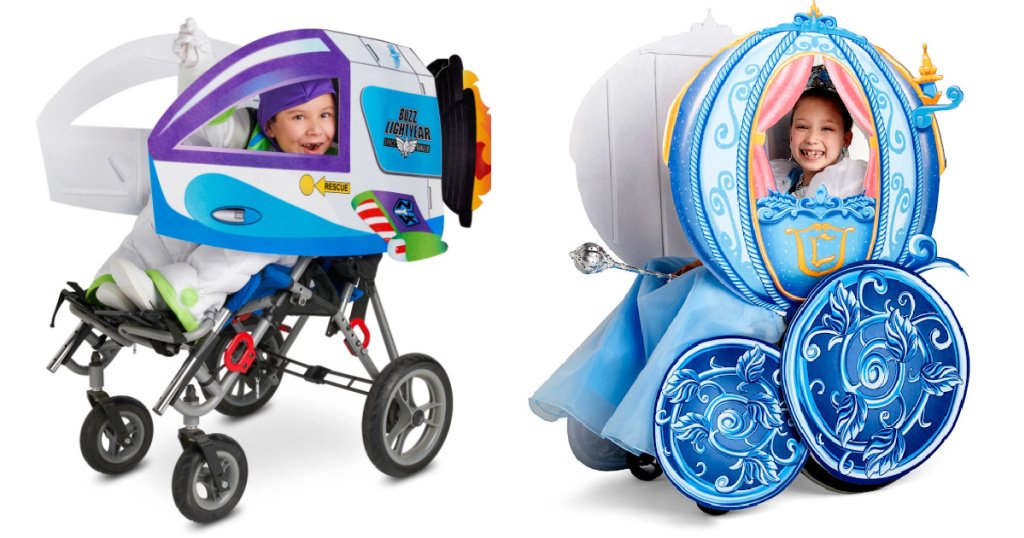 Buzz Lightyear and Cinderella Wheelchair Covers