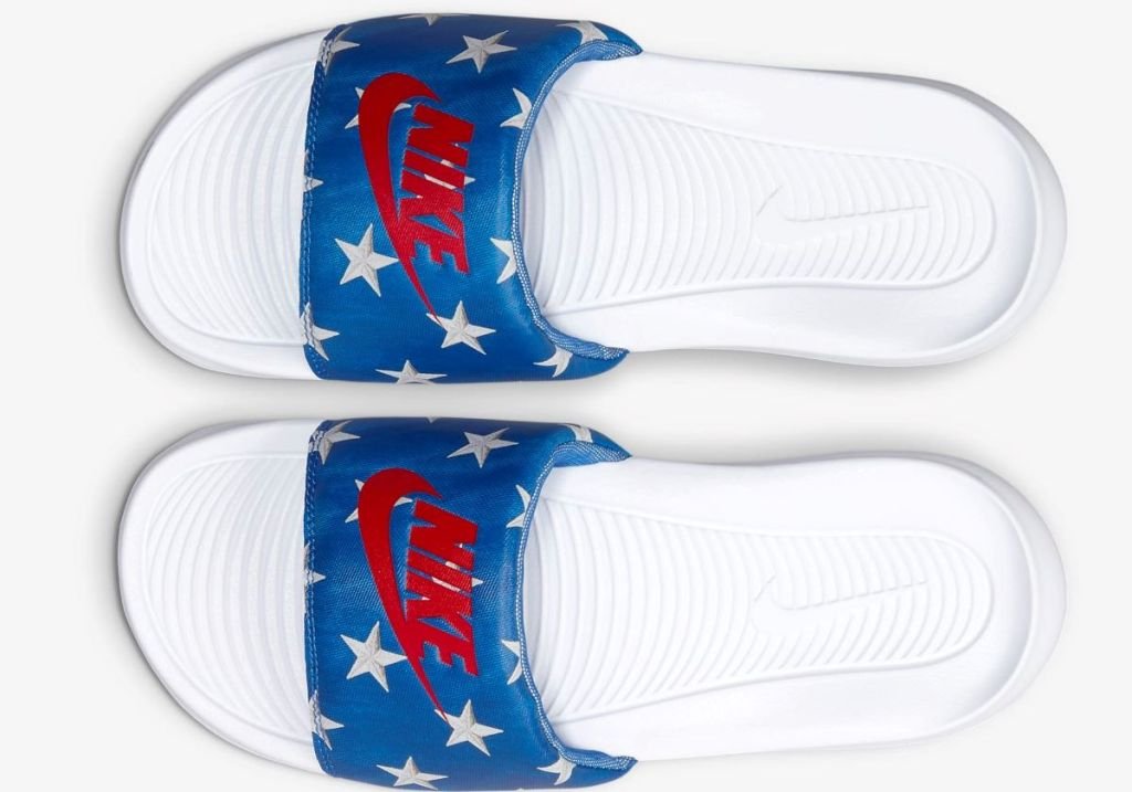 pair of Nike sandals