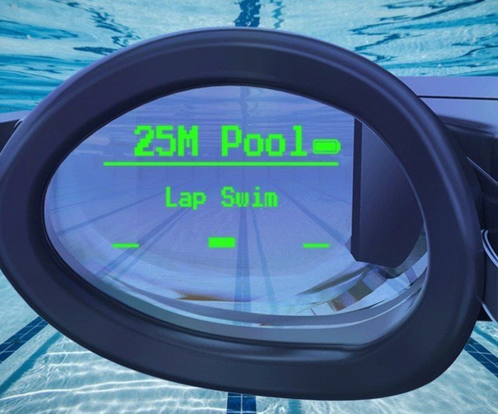 AR swimming goggles