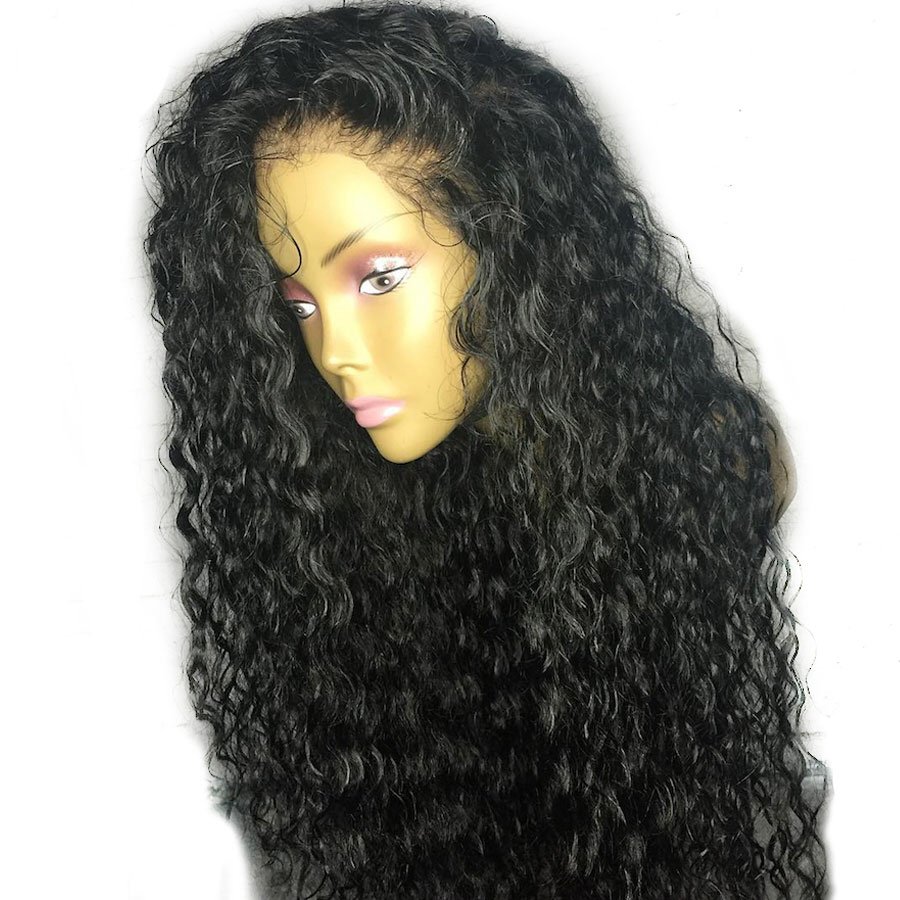 Long Curly Natural Black Wig