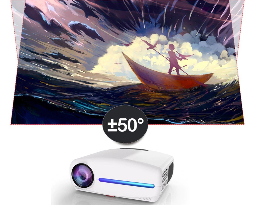 LED Design Full HD Projector for Android 9.0